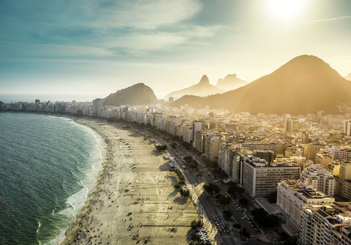 Vista aérea de Copacabana